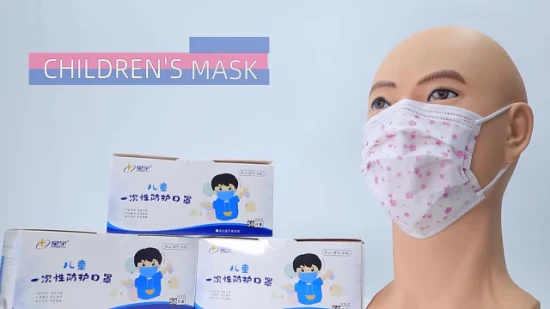 Kindermaske Xingyu Gesicht für Baumwolle Cartoon Lanyard Nase Einweg 3-lagige Kindermasken Kindermaske